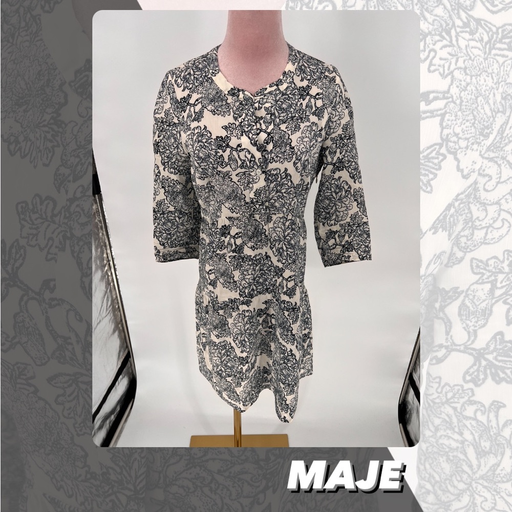 EUC Maje Floral Print Mini Dress